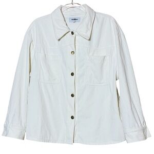 Red Star Cream Corduroy Shacket Jacket Shirt
